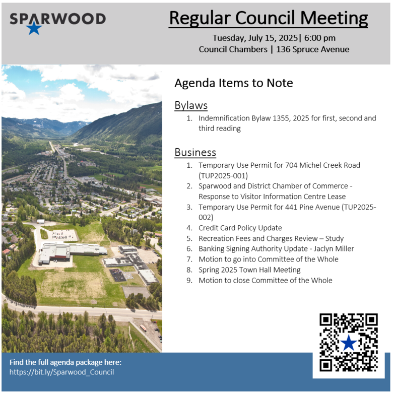 Regular Council Meeting, July 15, 2025