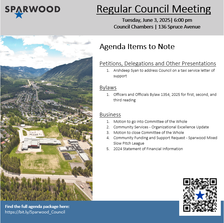 Regular Council Meeting, June 3, 2025