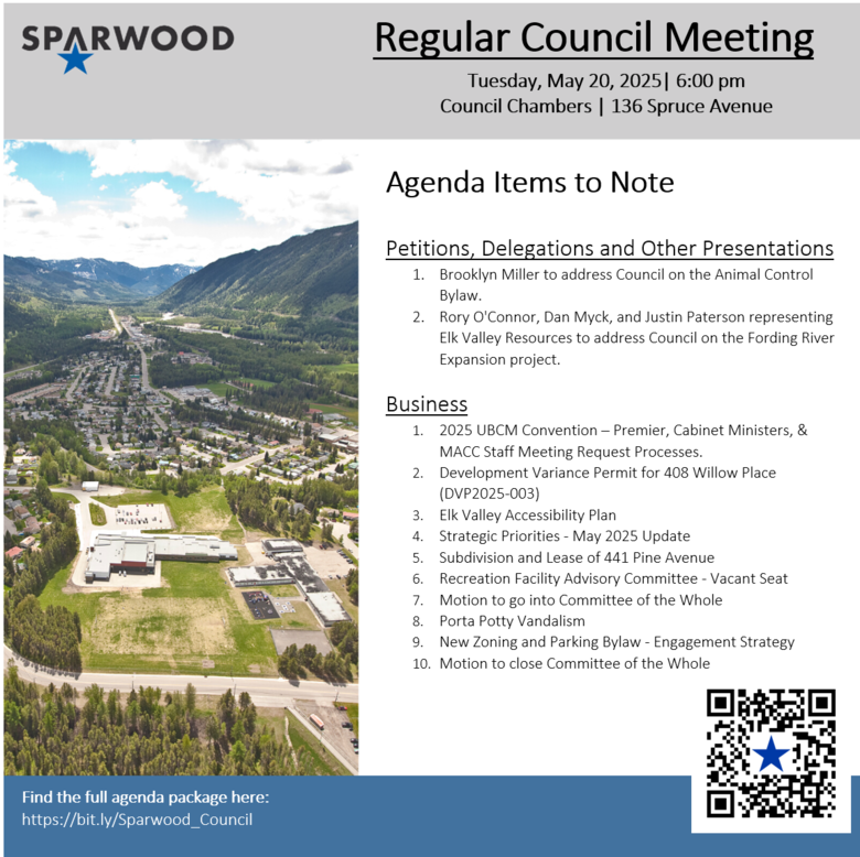 Special & Regular Council Meeting, May 20, 2025