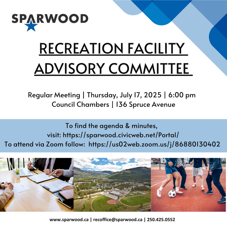 Recreation Facility Advisory Committee Meeting, July 17, 2025